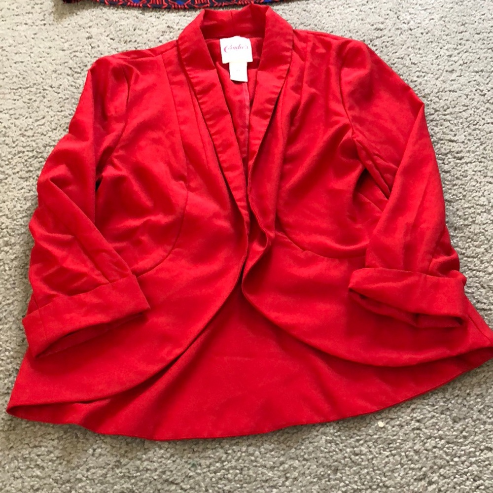 Red Womens Blazer